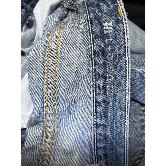 VIAVIA Made in Italy 100% Cotton Wide Leg Jeans Blue Size 25 - Picture 10 of 14